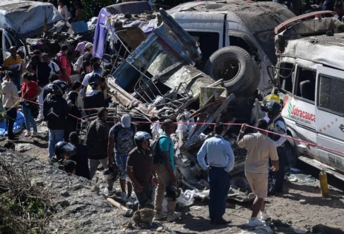 Atentado en Cajibío que dejó 14 muertos
Foto: A.P.I.