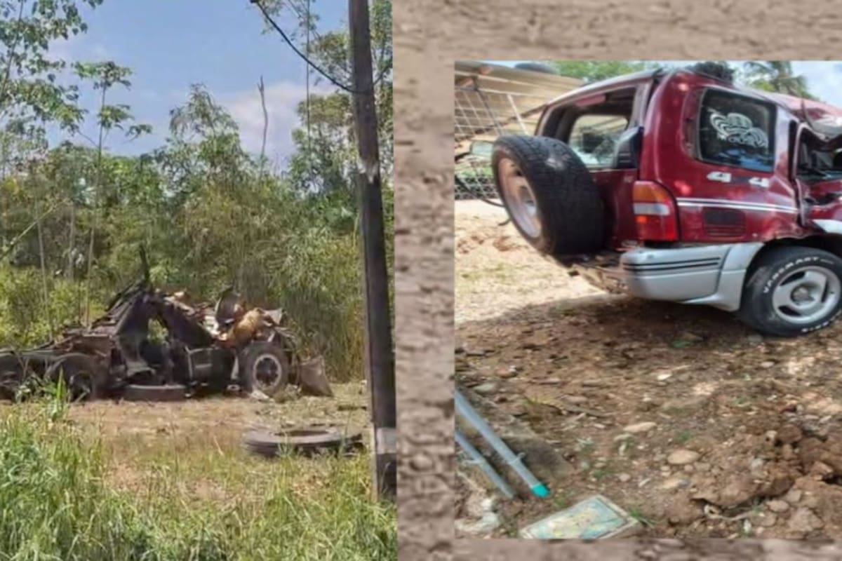 Atentado con explosivos en Tibú, Norte de Santander.
Foto: redes sociales.