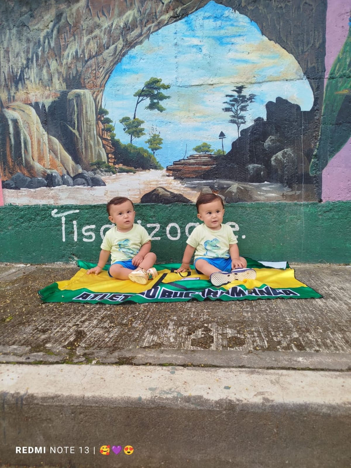Los bellos gemelitos viven en Florián, Santander, junto a sus padres.
