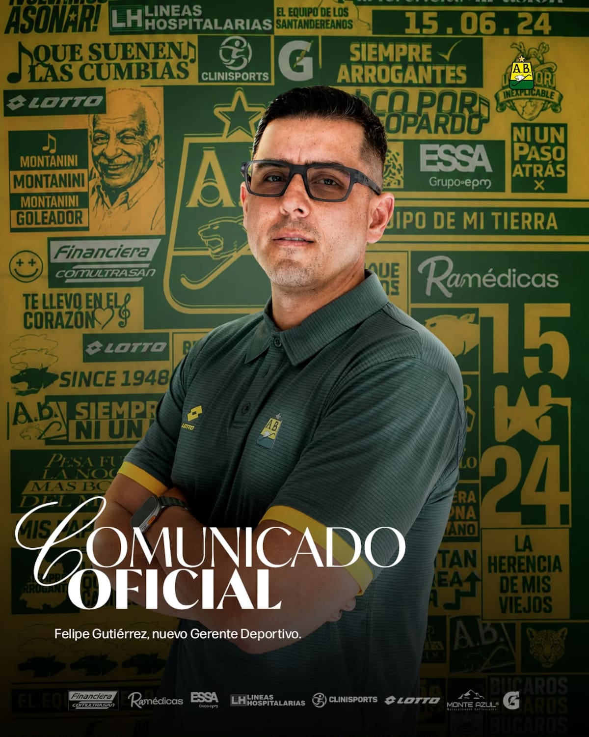 La dirigencia del Bucaramanga apuesta por un modelo deportivo integral y sostenible con la llegada de Felipe Gutiérrez. /FOTO: Suministrada