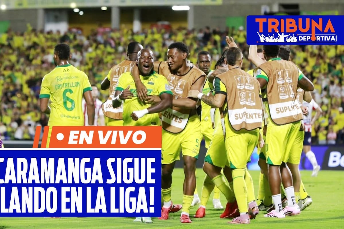 Atlético Bucaramanga volvió a dar una muestra de carácter en la Liga BetPlay II-2026. El equipo dirigido por Pablo Peirano derrotó 3-1 a Junior de Barranquilla en el estadio Américo Montanini, en un partido que se complicó después de la expulsión de José García, pero que el Leopardo terminó resolviendo con autoridad. /FOTO: Jaime Moreno - Dohalfre Pinto