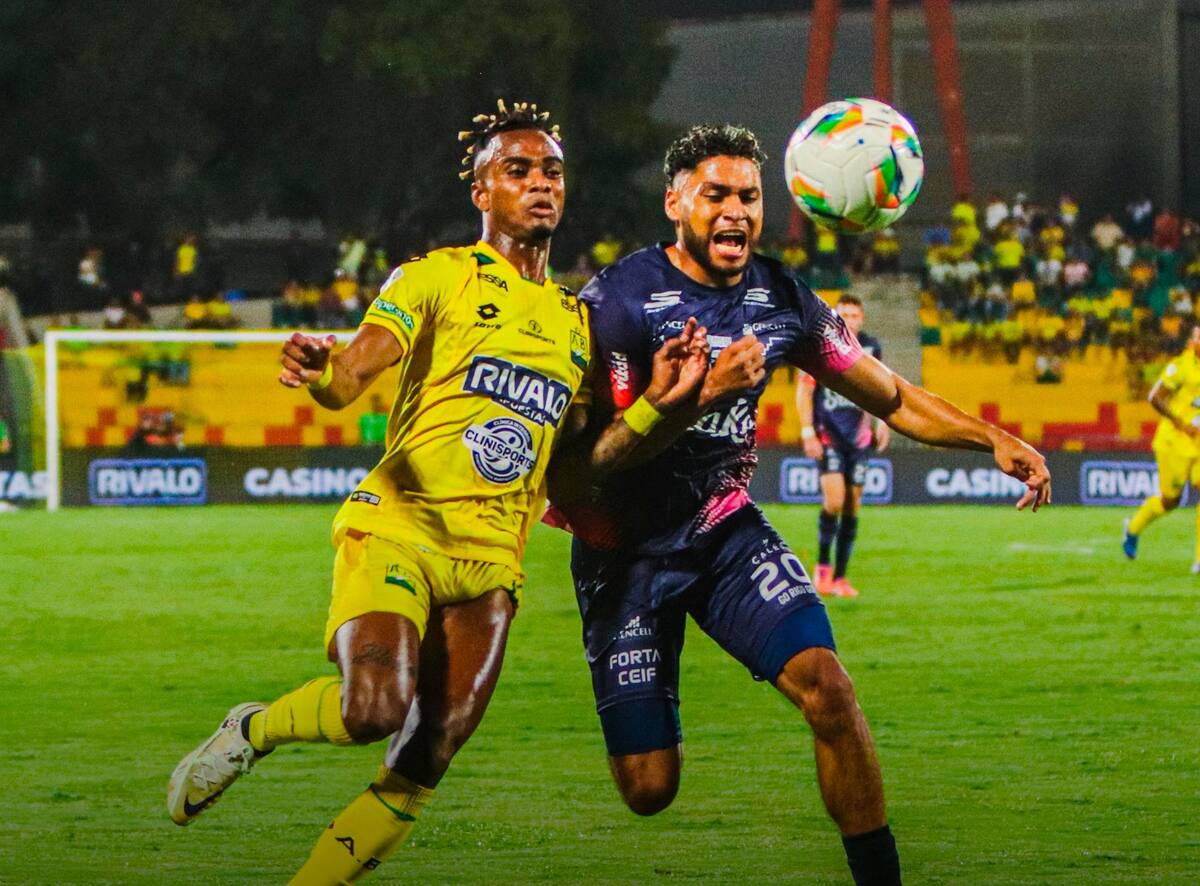 Atlético Bucaramanga vs. Fortaleza. /FOTO: @ABucaramanga