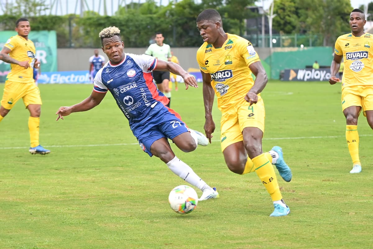 Atlético Bucaramanga rompe la sequía y suma de a tres en Valledupar. /FOTO: Richard Dangond / Colprensa