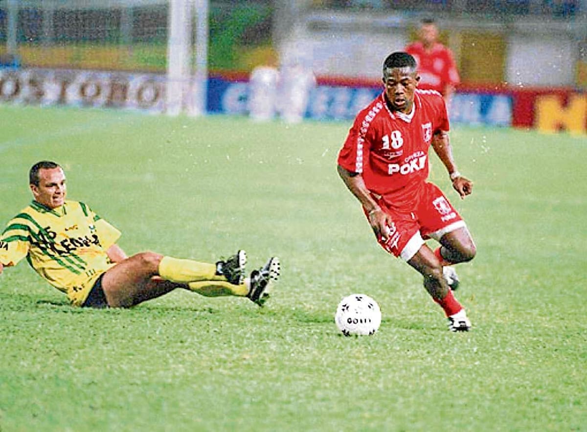 Jairo 'El Tigre' Castillo era uno de los delanteros de América de Cali en la Copa América de 1998. Foto: Archivo / VANGUARDIA.