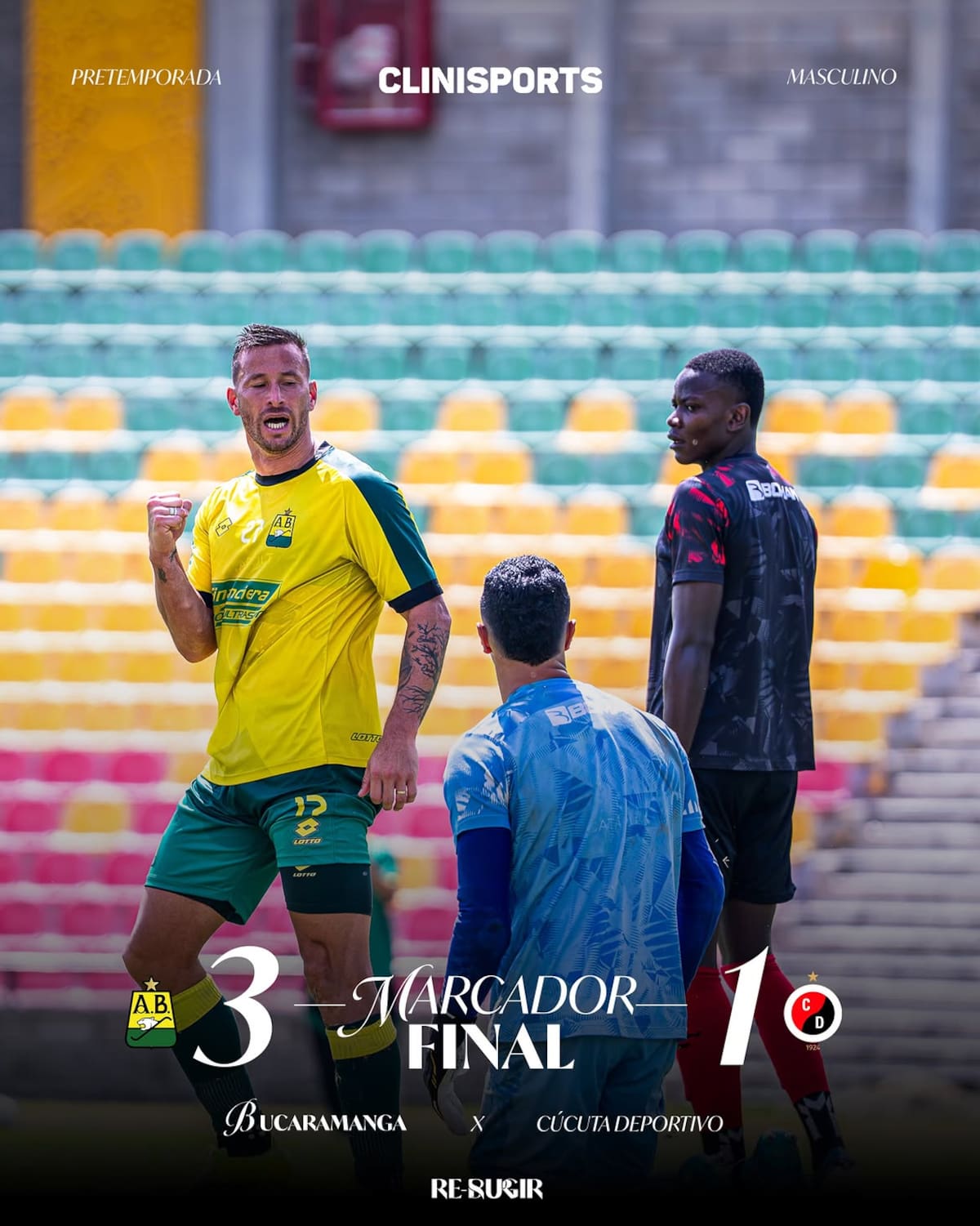 Atlético Bucaramanga arrancó con triunfo en el Américo Montanini y su primer fichaje ya respondió ante Cúcuta Deportivo. Foto: Atlético Bucaramanga