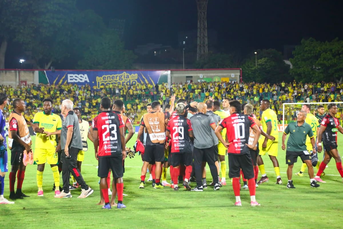 Atlético Bucaramanga y Cúcuta igualaron 1-1 en la tercera fecha de la Liga BetPlay II de 2026. Foto: Colprensa.