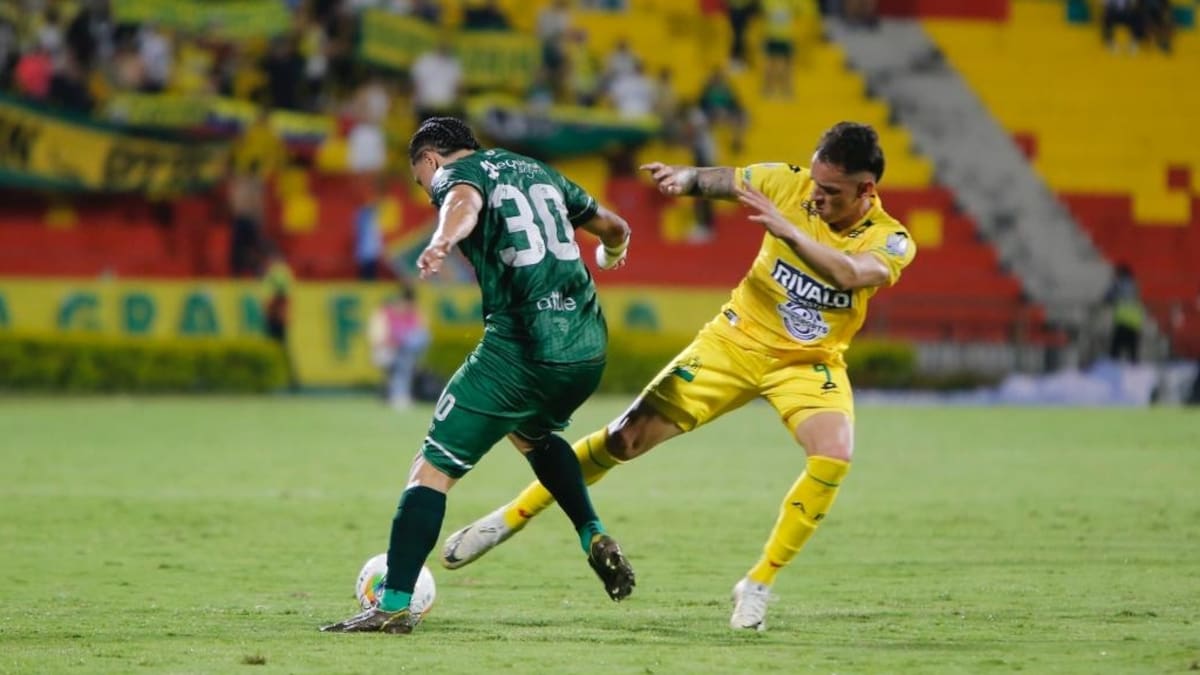 Atlético Bucaramanga venció 2-1 a La Equidad, con goles de Luciano Pons, en la fecha 19 de la Liga BetPlay II de 2025. Foto: Jaime Moreno.