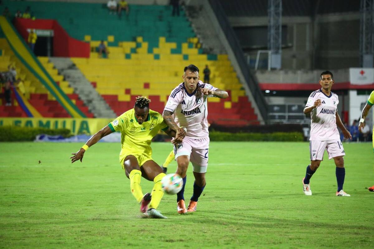 Atlético Bucaramanga venció 2-1 a Millonarios con goles de Leonardo Flores y Luciano Pons, en la fecha 1 de la Liga BetPlay I de 2026. Foto: Jaime Moreno.