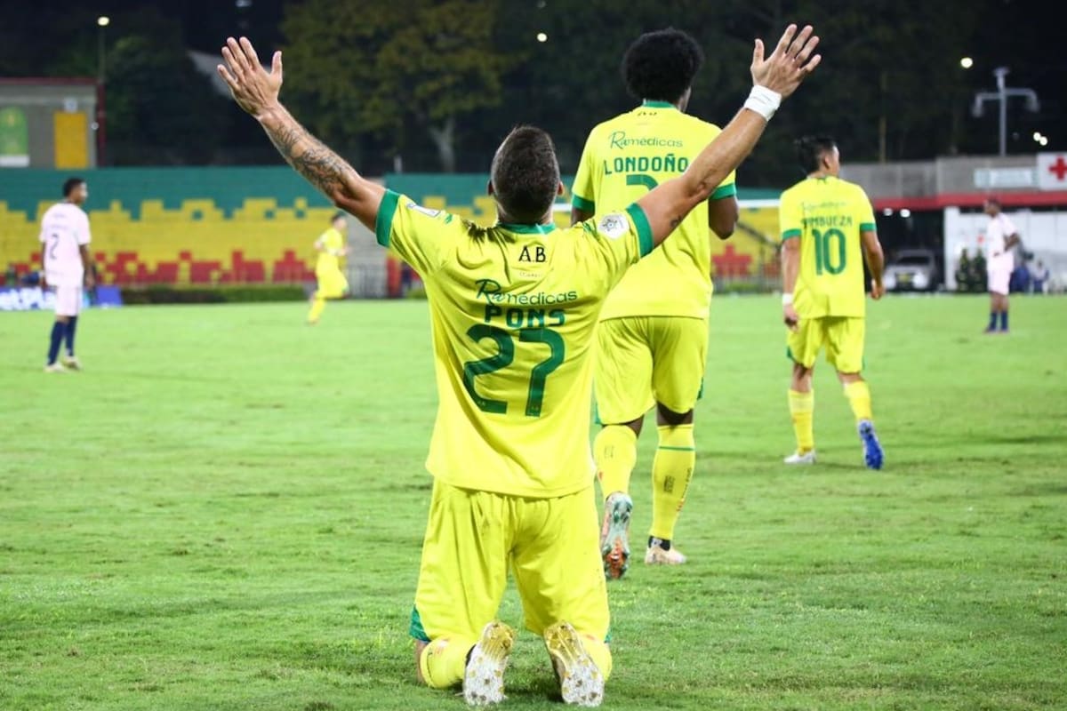 Atlético Bucaramanga venció 2-1 a Millonarios con goles de Leonardo Flores y Luciano Pons, en la fecha 1 de la Liga BetPlay I de 2026. Foto: Jaime Moreno.