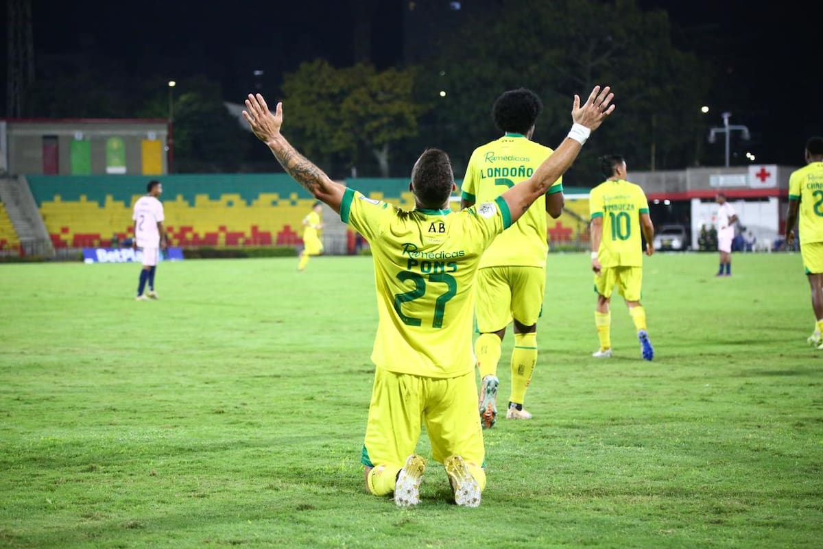 Atlético Bucaramanga venció 2-1 a Millonarios con goles de Leonardo Flores y Luciano Pons, en la fecha 1 de la Liga BetPlay I de 2026. Foto: Jaime Moreno.