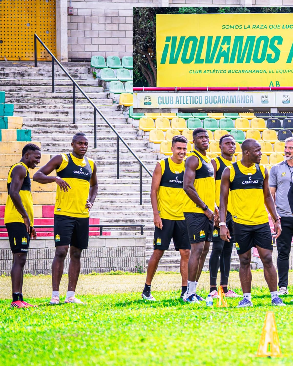 Atlético Bucaramanga ultima detalles para enfrentar a Águilas Doradas este martes 13 de octubre en el estadio Américo Montanini. Foto: Atlético Bucaramanga