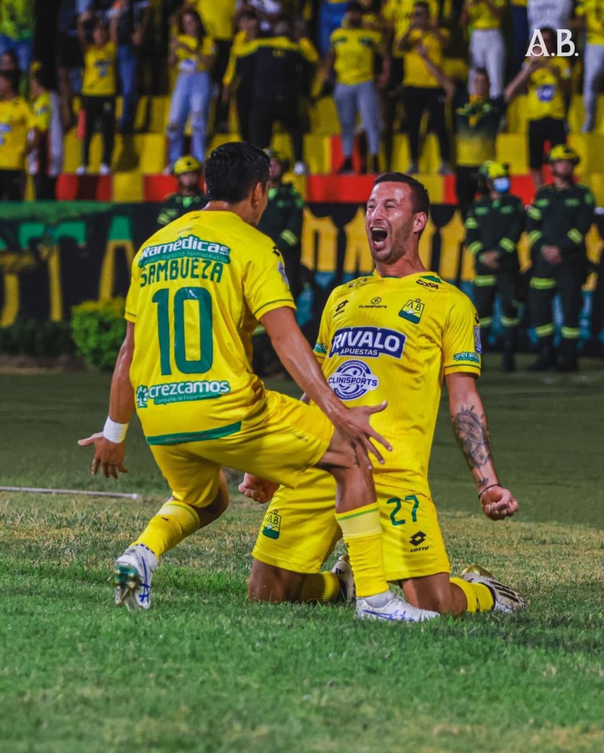 Atlético Bucaramanga y Santa Fe se enfrentaron en la primera fecha del Grupo B de los cuadrangulares semifinales de la Liga BetPlay II de 2025. Foto: cortesía Atlético Bucaramanga.