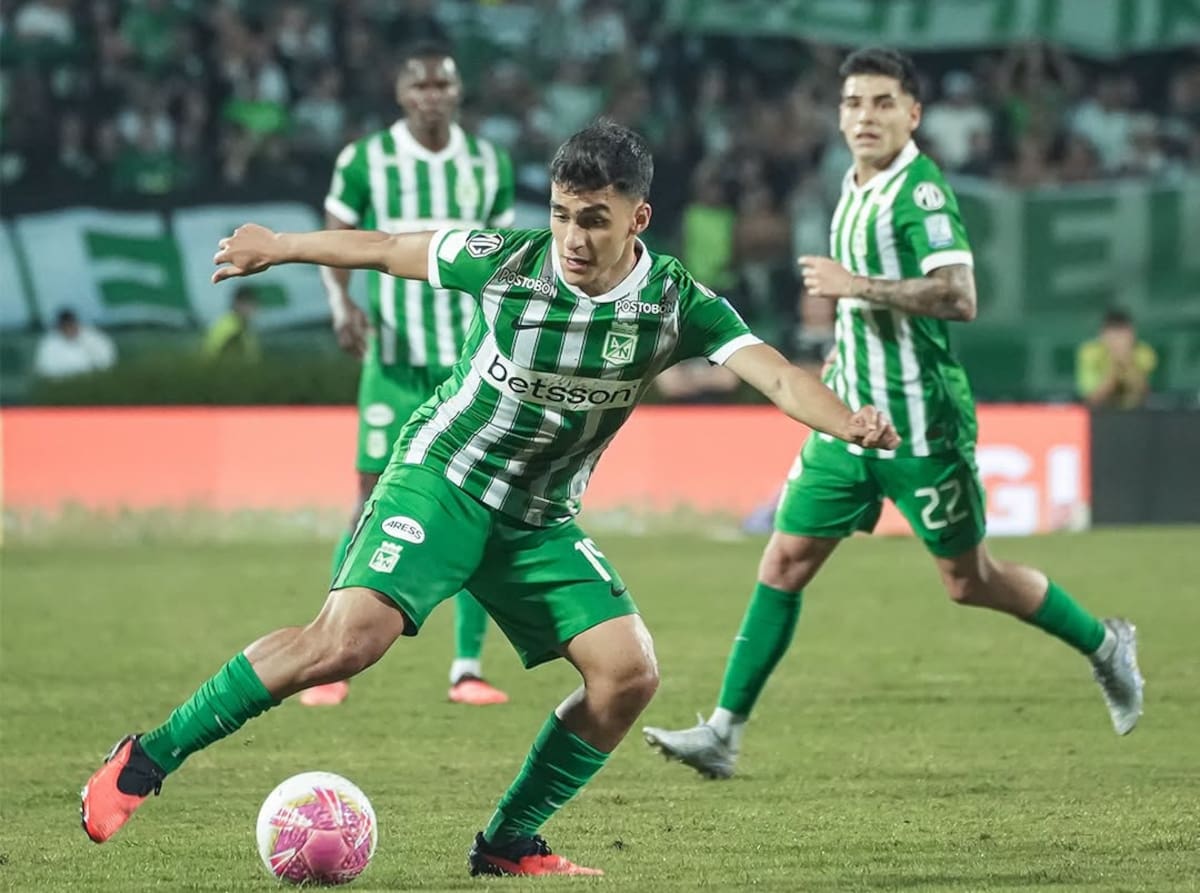 Juan Manuel Rengifo, mediocampista colombiano de 21 años, despierta el interés de cinco clubes de la Premier League, según informó el portal británico TEAMtalk. /FOTO: Atlético Nacional