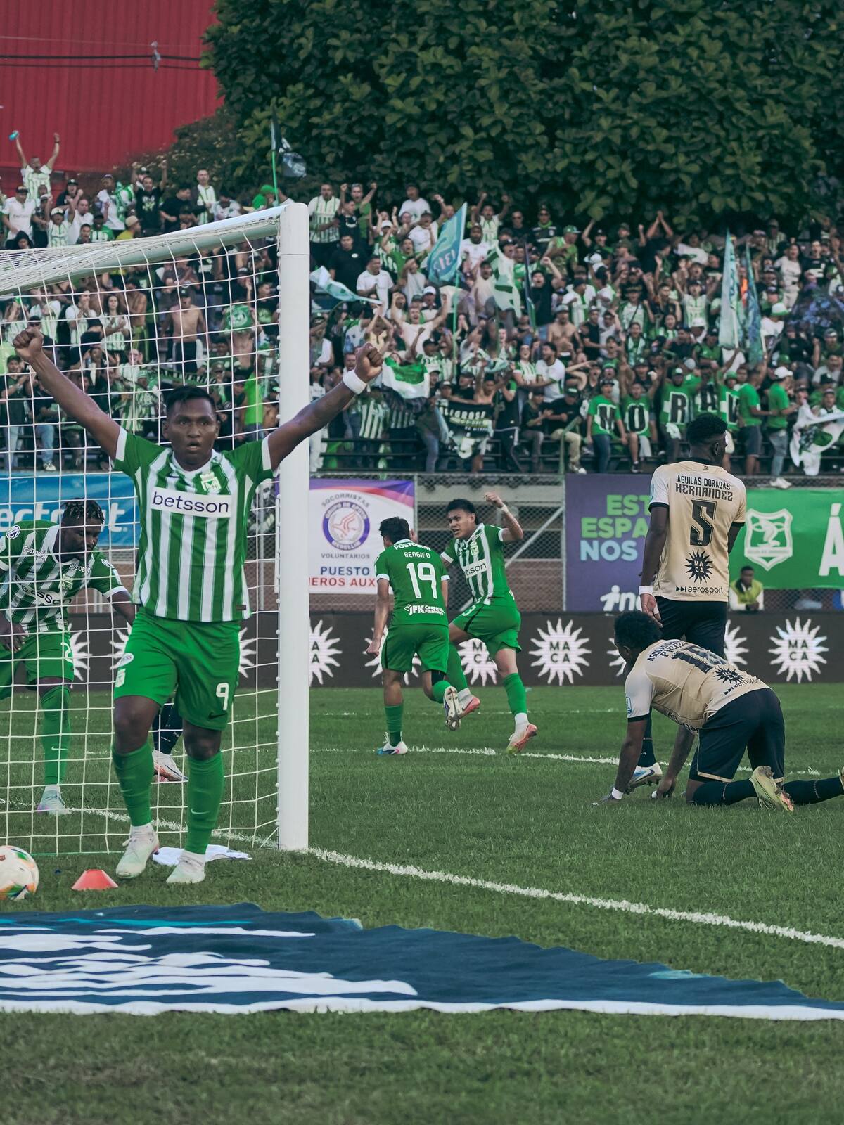Atlético Nacional superó 2-1 a Águilas Doradas en la décima fecha de la Liga BetPlay I de 2026. Foto: Atlético Nacional.