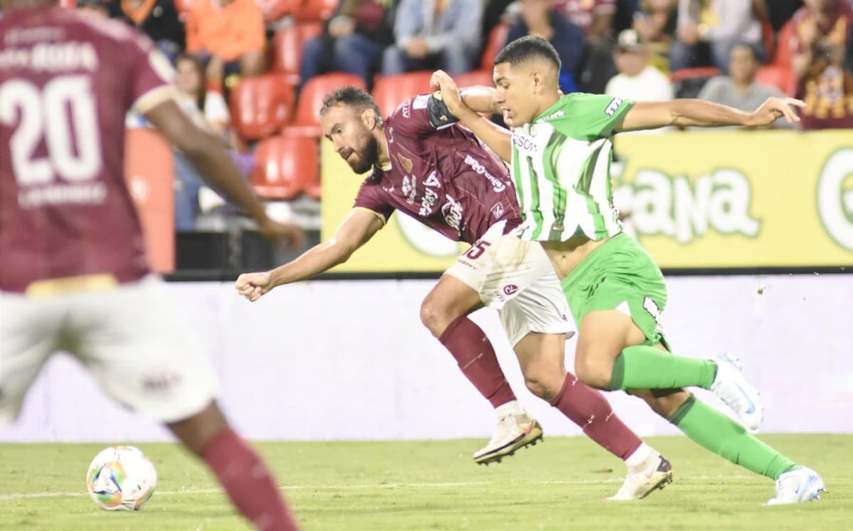 Atlético Nacional y Deportes Tolima se enfrentan por el título de la Liga BetPlay II de 2024. Foto: Colprensa.