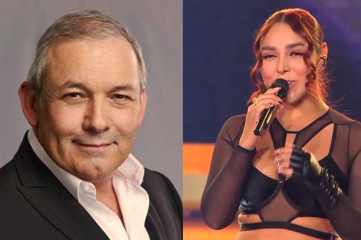 La imitadora no pudo evitar emocionarse con las palabras de Escola y se le escaparon algunas lágrimas. Fotos tomadas de redes sociales/VANGUARDIA