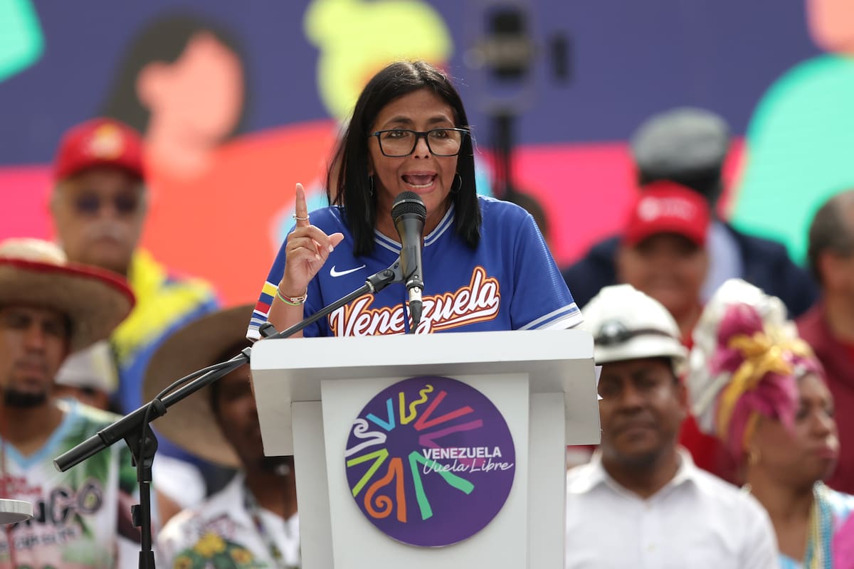 La presidenta encargada de Venezuela, Delcy Rodríguez.
Foto: EFE/ Ronald Pena R