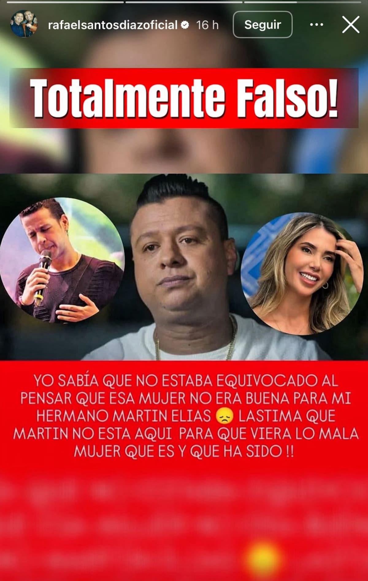 Aunque su intervención frenó los rumores, el artista prefirió no ahondar en el tema. Foto: Redes Sociales
