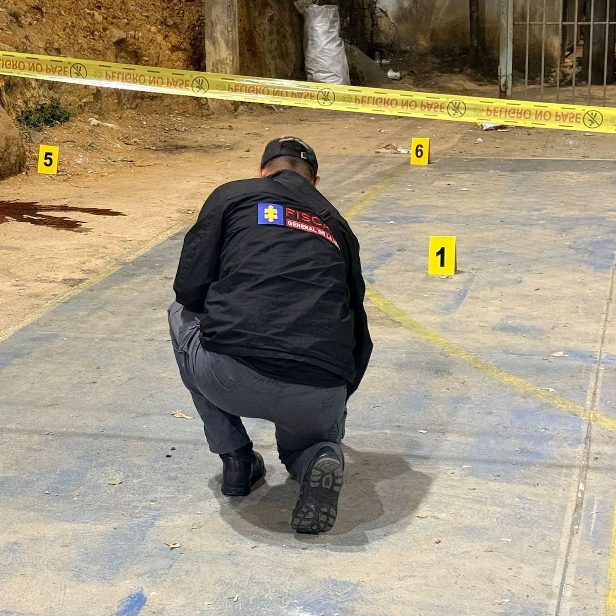 Autoridades acordonaron el escenario deportivo tras el ataque armado en Villa Mercedes.
Fotografía: Suministrada El Avispero Bucaramanga/VANGUARDIA.