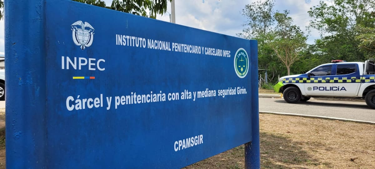 Autoridades de Santander reforzaron la seguridad en los alrededores de la cárcel de Palogordo, en Girón, tras las recientes amenazas contra funcionarios del Inpec.