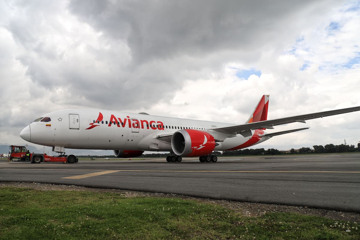 Avión de la aerolínea Avianca. // Foto: Colprensa.