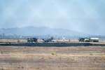 Avión de combate se estrelló en una base aérea de Estados Unidos: imágenes de lo ocurrido