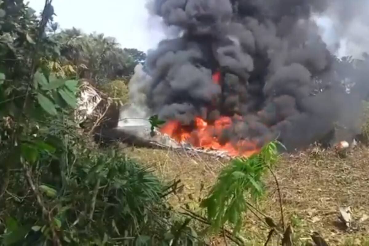 Avión de la Fuerza Aérea se accidentó en Putumayo. // Foto: captura de pantalla