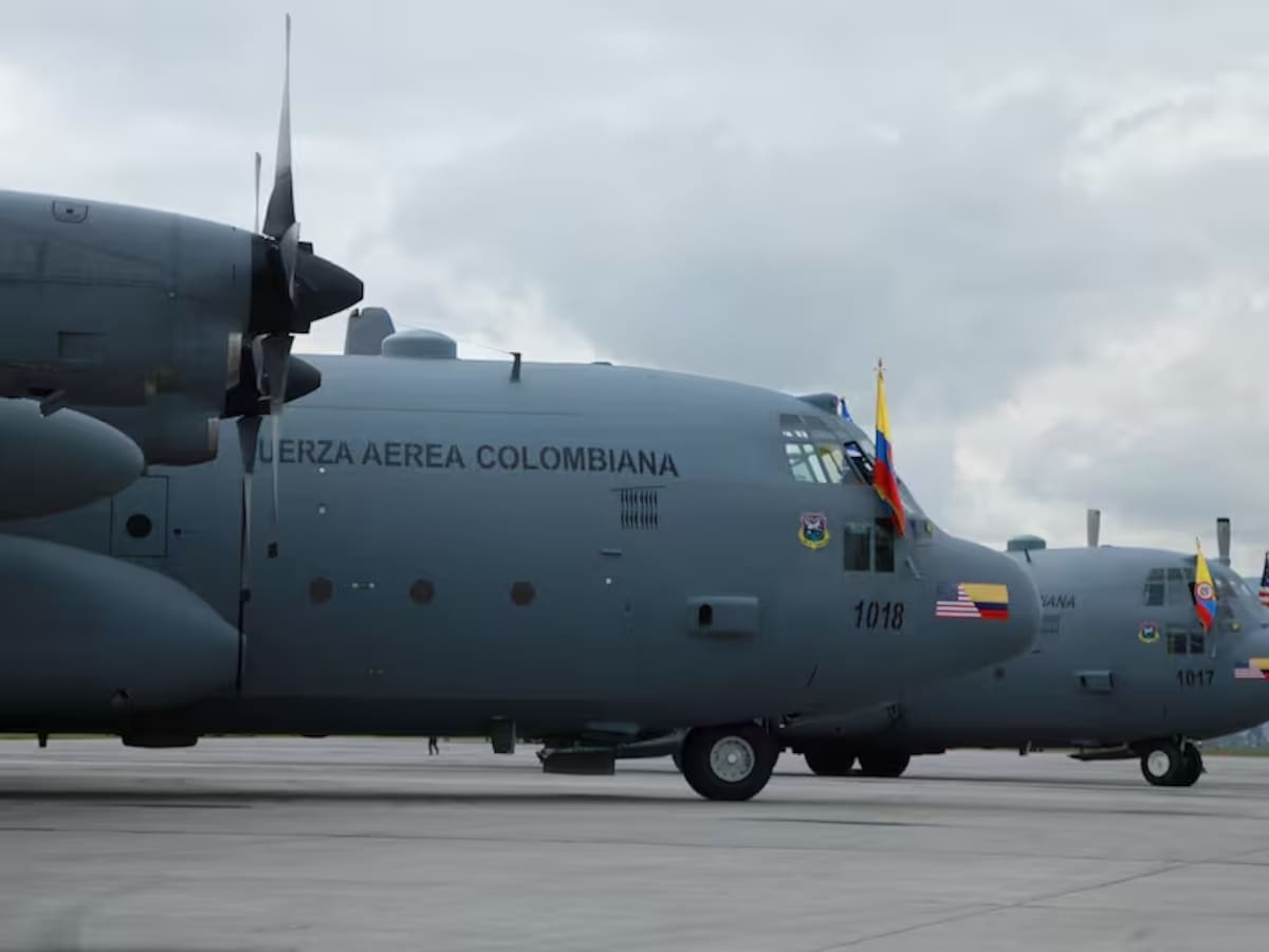 Imagen de referencia de un avión Hércules de la Fuerza Aeroespacial Colombiana. // Foto: Archivo - Colprensa.