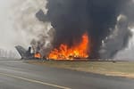 Avión privado se incendia antes de aterrizar: se temen varios muertos