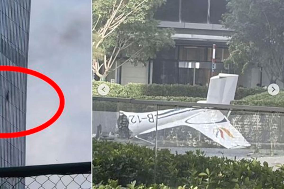 Se estrella una avioneta contra el edificio más alto de Pekín.