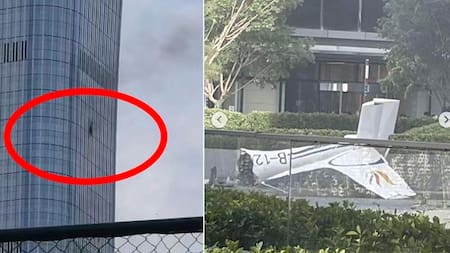 Video: Una avioneta se estrella contra el China Zun, el edificio más alto de Pekín