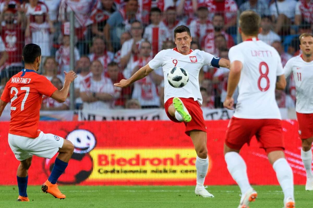 La selección polaca de fútbol igualó ayer 2-2 ante Chile, en un juego de preparación para el Mundial de Rusia, en el que fue de más a menos en su funcionamiento. (Foto: EFE / VANGUARDIA LIBERAL)