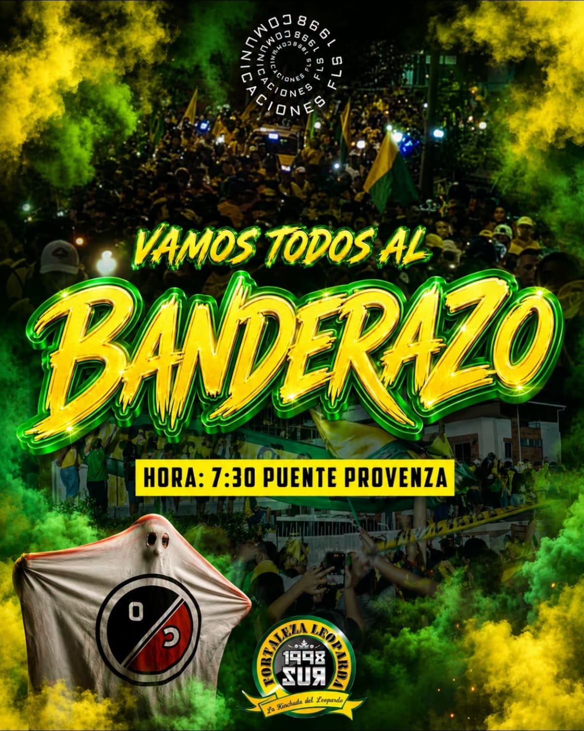 Banderazo del Atlético Bucaramanga previo al ‘clásico’: conozca la hora y el punto de encuentro para alentar al ‘Leopardo’. Foto: Fortaleza Leoparda Sur