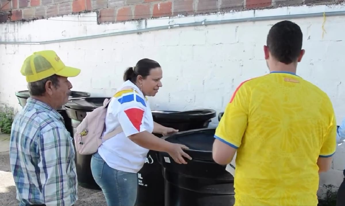 Los tanques beneficianron a 78 familias.