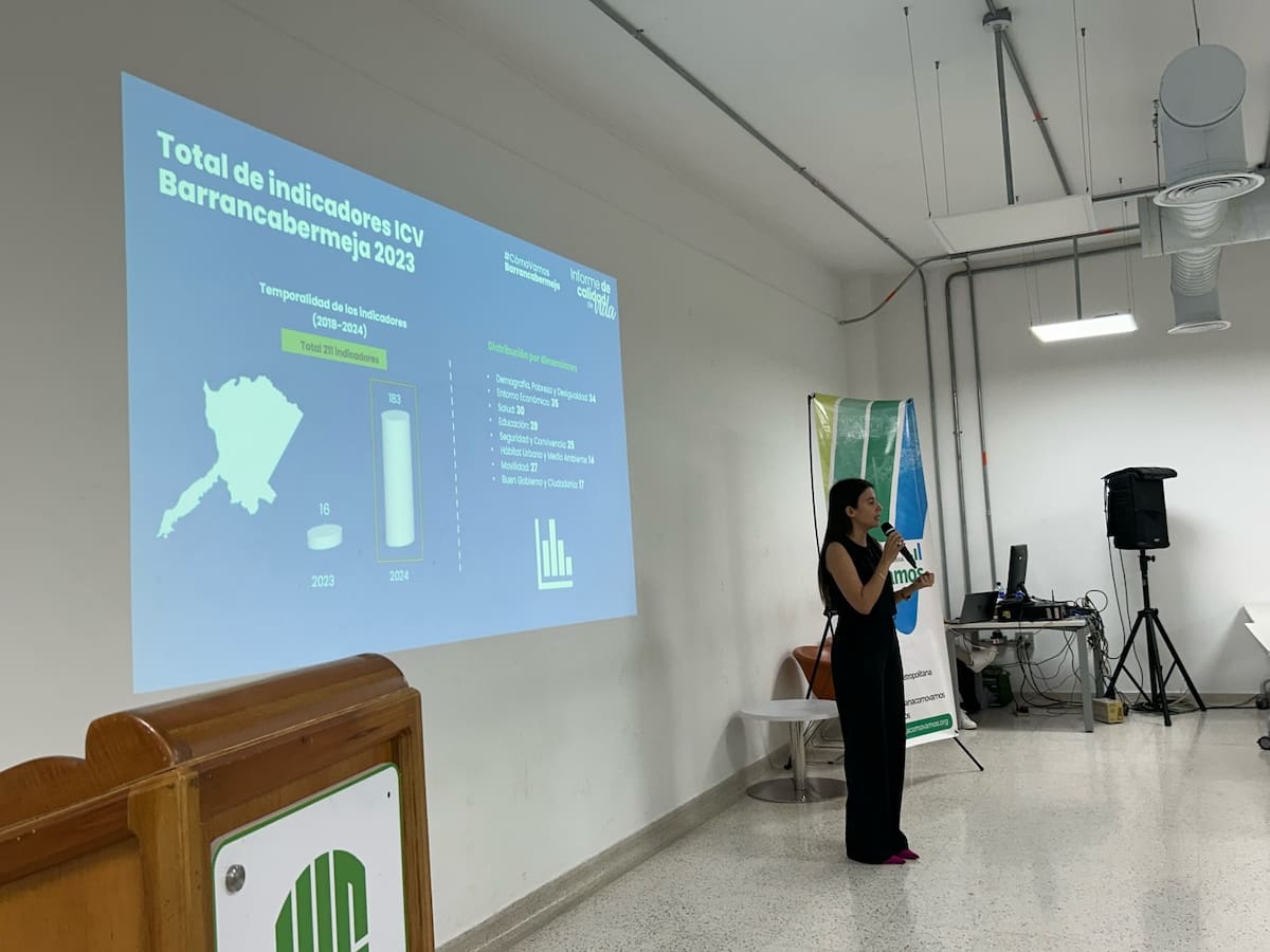 Los principales resultados de la radiografía de la calidad de vida en Barrancabermeja fueron presentados por Carolina Estévez Fiallo, directora encargada de BMCV. La socialización contó con la participación de la Alcaldía Distrital, Ecopetrol, ProBarrancabermeja y ProSantander, entidades que coincidieron en la necesidad de mantener espacios de diálogo y articulación para enfrentar los retos que hoy condicionan el bienestar de la gente en el Puerto Petrolero.