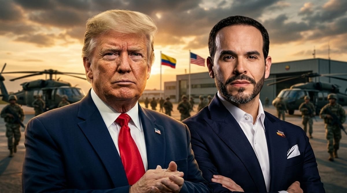 ¿Bases militares en Colombia? el plan de Estados Unidos contra narcotráfico en Colombio. | Esta imagen fue creada con IZ, específicamente para este artículo.