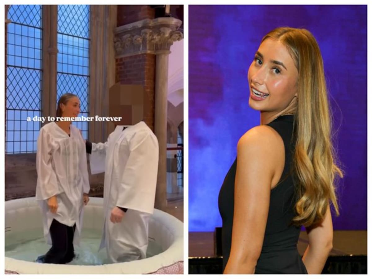 El bautizo de Lily Phillips, la polémica estrella de OnlyFans: “Quiero reencontrarme con Dios”.