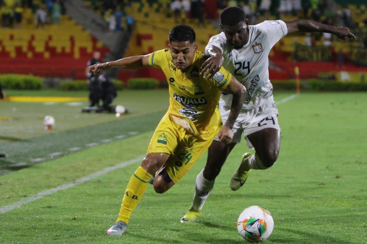 Bayron Duarte, jugador del Atlético Bucaramanga. Foto: Jaime Moreno/Vanguardia.