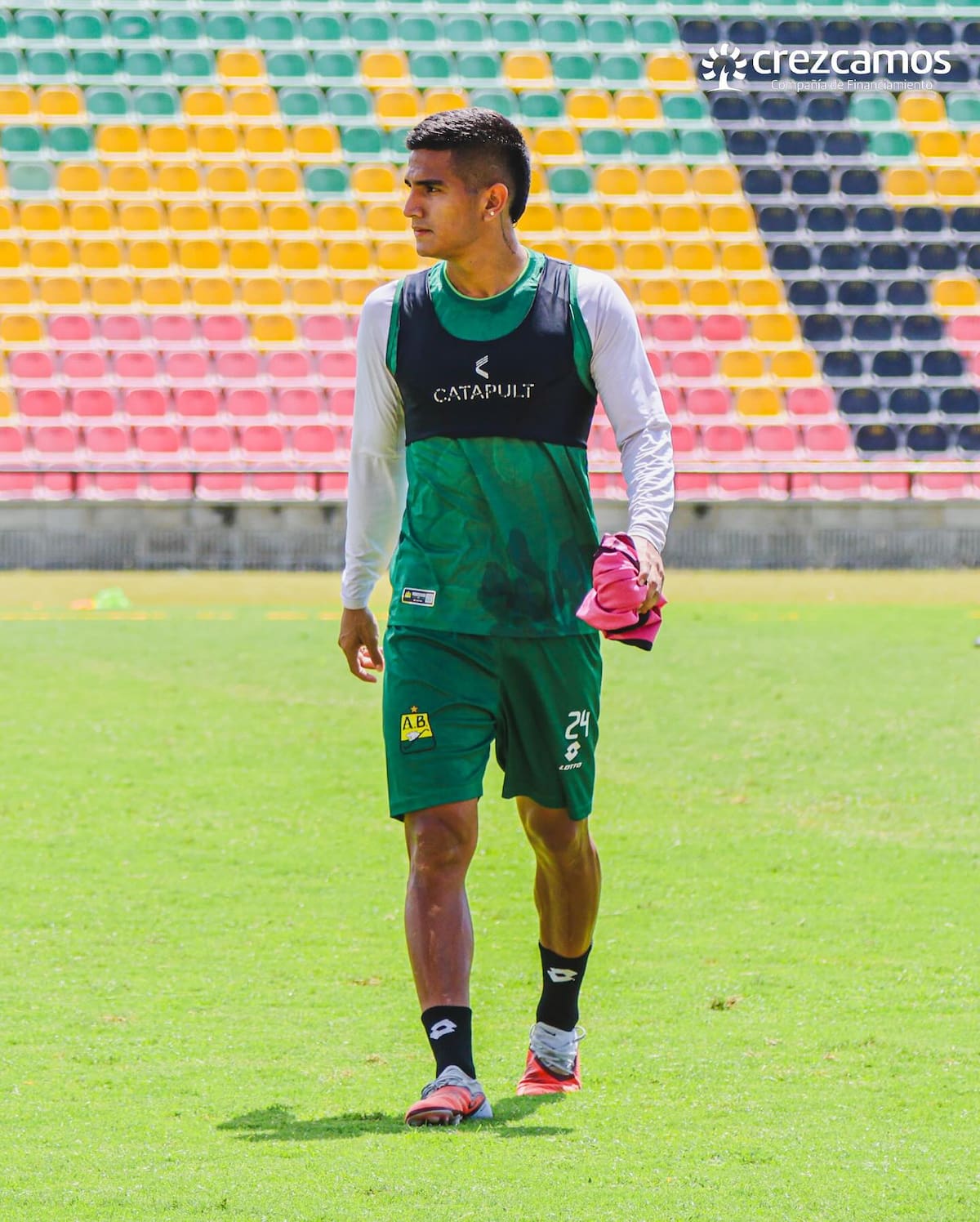 Bayron Duarte se ha consolidado como titular en el Atlético Bucaramanga. Foto: Cortesía Atlético Bucaramanga.