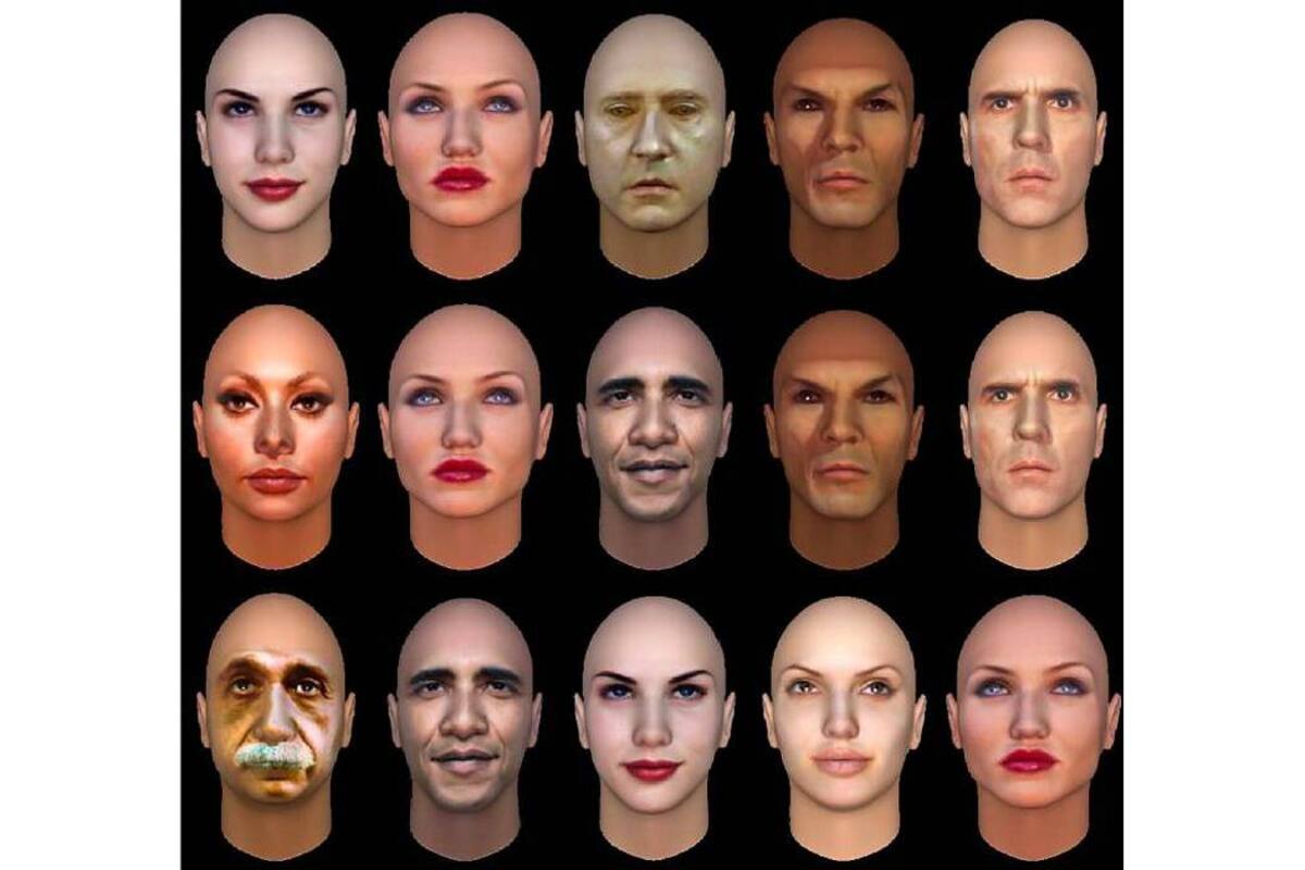 Estas imágenes fueron tomadas de figuras públicas a través de un software donde se analizó cuáles son los rostros más amenazadores y lo más atractivos. No hay sorpresas: Spock fue el más amenazador y Cameron Díaz la más atractiva. (Foto: Tomado de Internet/VANGUARDIA LIBERAL)