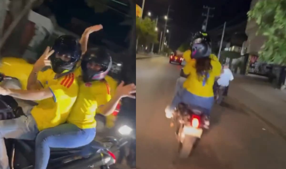 Pérez Toncel aparece vestido con la camiseta de la Selección Colombia y acompañado de Rosa Angélica Tarazona, conocida con el alias de 'La Bebecita'