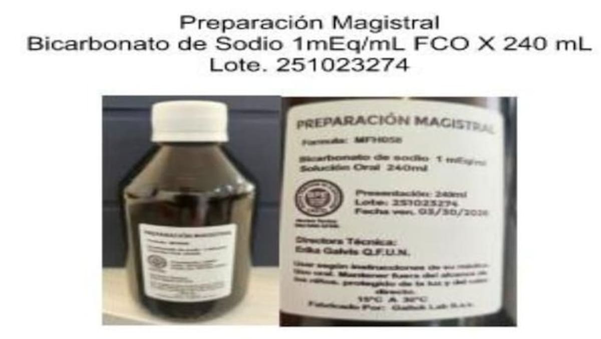 Invima alertó sobre la venta de lotes de medicamentos magistrales falsificados: bicarbonato de sodio, naproxeno y ketoconazol.
