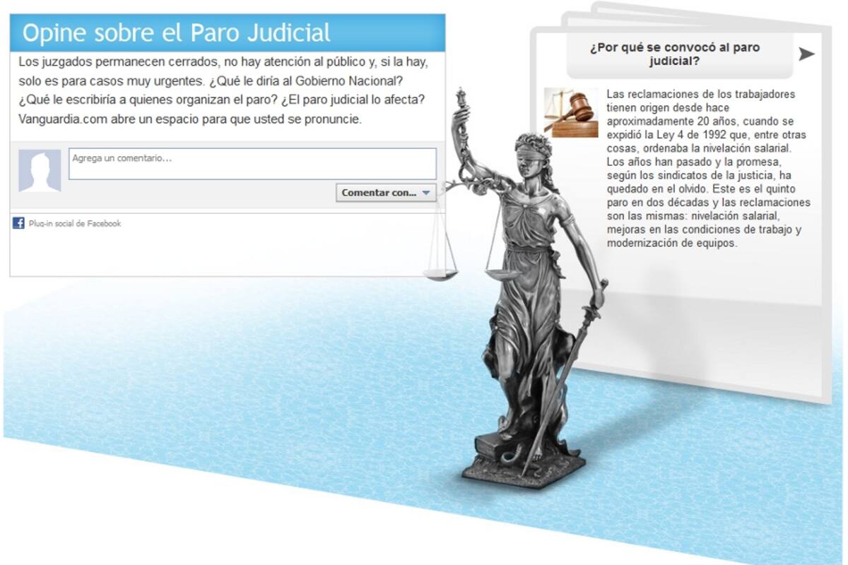 Denos su opinión sobre el paro judicial (Foto: Nuevos Medios)