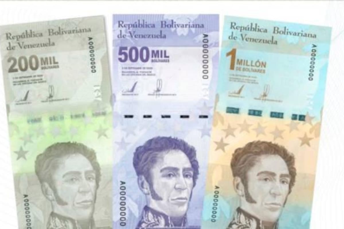 Serán tres nuevos billetes los que empezarán a circular en la economía venezola a partir del próximo lunes 8 de marzo. FOTO: Imagen tomada de la cuenta oficial del Banco Central de Venezuela. Foto: @BCV_ORG_VE