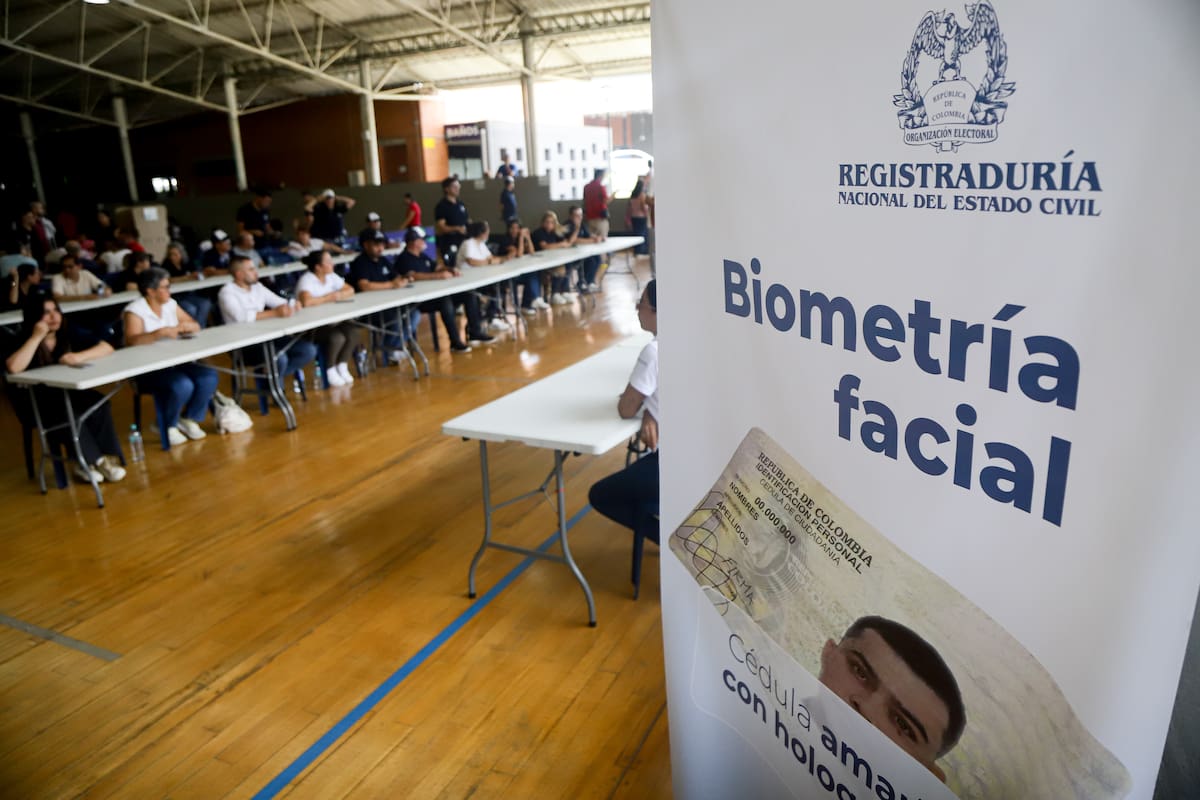 Reconocimiento facial para poder realizar el voto en el 2026, un método que garantiza la titularidad de cada votante evitando la suplantación de identidad. (Colprensa - Lina Gasca)