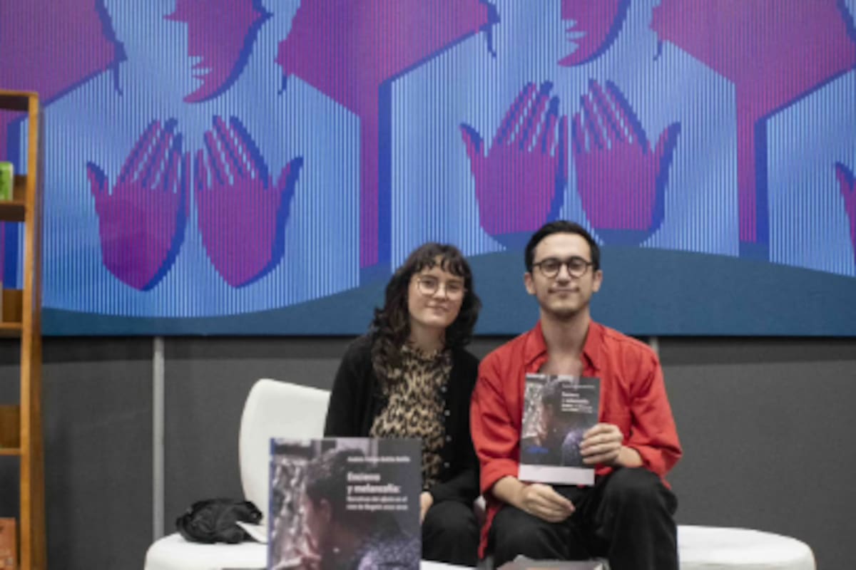 Sara Fernández y Andrés Felipe Ardila Ardila, en la FILBo 2026.