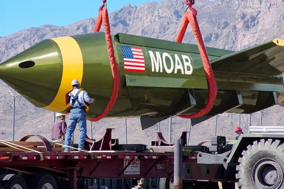 La bomba GBU-43/B, conocida como ‘la Madre de todas las bombas’, fue utilizada por las fuerzas estadounidenses en Afganistán en abril de 2017.