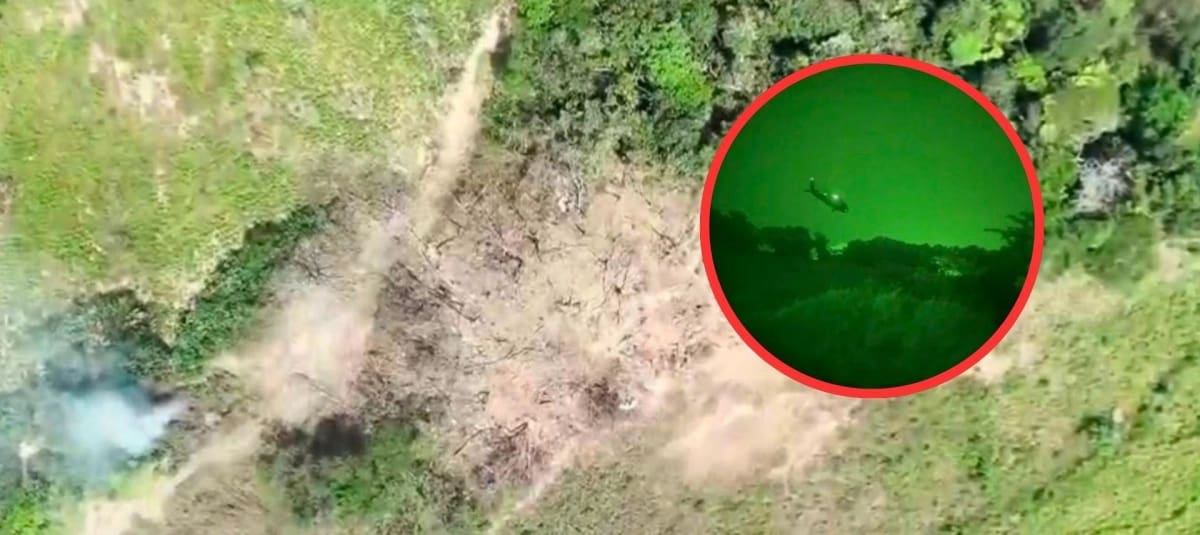 El bombardeo se dio en Guaviare. Foto: Cortesía