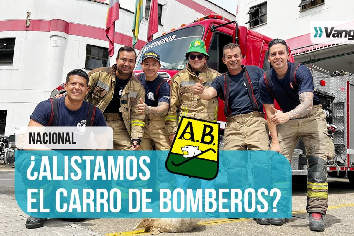 Hasta los Bomberos de Bucaramanga ya se alistan para lo que será la posible celebración del título del equipo 'Leopardo'.