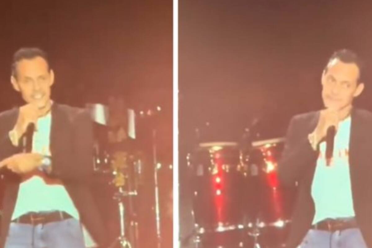 Marc Anthony dio un paso atrás, sus ojos buscando entre la multitud un culpable invisible. Foto tomada de redes sociales/VANGUARDIA
